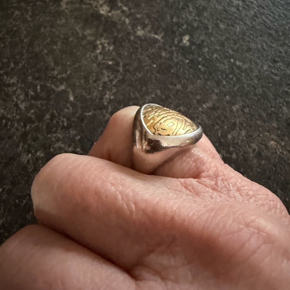 Silpada Gold and Sterling Silver statement ring. - Picture 4 of 5